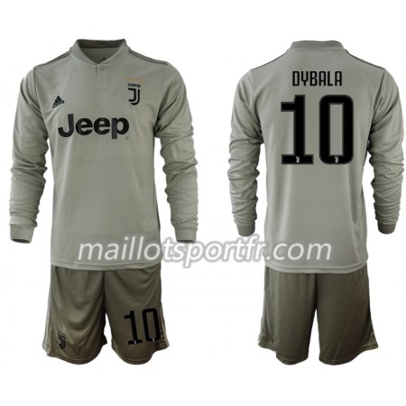 Maillot de Foot Juventus DYBALA 10 Enfant Exterieur 2018/19 ML